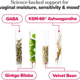 URO Vaginal Moisture & Mood – Formulated to Support Vaginal Moisture, Mood & Relaxation – with KSM-66® Ashwagandha, Ginkgo Biloba, Mucuna Pruriens, and GABA – 30 Servings