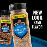Seasoning, Montreal Steak, No MSG Added, Gluten Free, No Artificial Flavors, for Transforming Everyday Cuts of Meat and Vegetables into a Grilling Masterpiece, 11.62 Oz