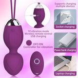 4 Kegel Balls for Women Tightening Exercise Set, Different Kegel Weights for Pelvic Floor Muscle, Pelvic Floor Trainer System for Beginners & Advance (Purple)
