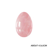 Natural Rose Quartz Yoni Egg Set for Vaginal Muscle Strengthening and Feminine Wellness Massage