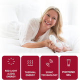 Vfit Set, Red LED Light Device for Women,Intimate Wellness System for Menopausal Women & New Mothers, Promotes Natural Hydration