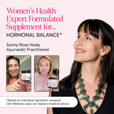 Ayurvedic Hormone Balance for Women | Cortisol Reducer | Mood, Energy, & Sleep Support | Regulates Estrogen | Stress Relief | Ashwagandha, Rhodiola, & Shatavari | Made in USA | 60 Ct. - OSH Wellness