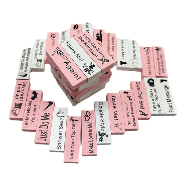 48Pc Sex Block Game for Adults Sex Toys Wooden Block Tower Game Couples Valentine Tumbling Tower Stacking Games SM Product — wellness product for adults 45+