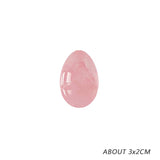 Natural Rose Quartz Yoni Egg Set for Vaginal Muscle Strengthening and Feminine Wellness Massage