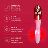 Rose Gold Vfit Red LED Light Device Empowher Intimate Wellness System for Menopausal Women & New Mothers, Promotes Natural Hydration & Helps Tighten Pelvic Floor (4-Piece Set)