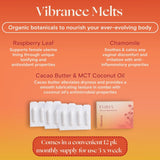 Vibrance Melts - Organic, Fragrance-Free Natural Moisturizing Vaginal Suppositories - 12 Count