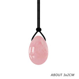 Natural Rose Quartz Yoni Egg Set for Vaginal Muscle Strengthening and Feminine Wellness Massage