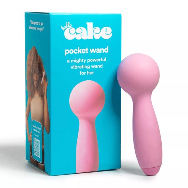 Hello Cake Pocket Wand Mini Travel Vibrator — wellness product for adults 45+