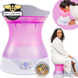 Yoni Steam Seat Set for Feminine Wellness & Self-Care - Vaginal Steamer with Steamsafe Temperature Control & near Infrared & Red Light Therapy - V Steam at Home Kit with Yoni Herbs for Steaming