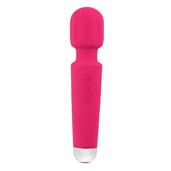 Centerel Massager Wand Vibrator with 20 Modes 8 Vibration,Rechargeable Vibrator Wand Waterproof Body Massager-Rose Red — wellness product for adults 45+