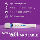 Rechargeable Ultra-Powerful Multispeed Personal Massager with Free Intimate Pin Point Attachment