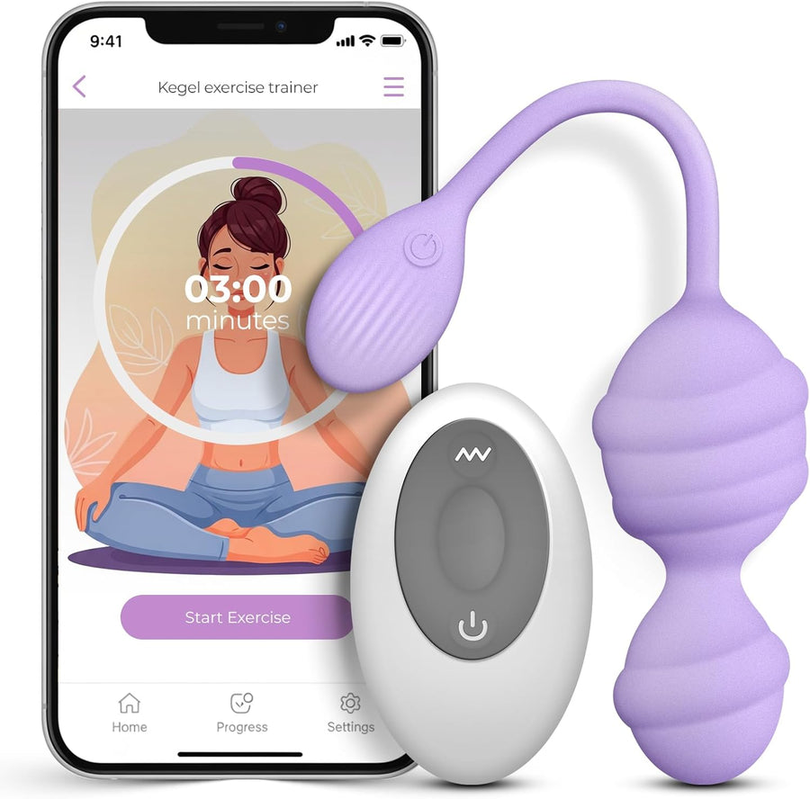 Pelvic Floor Exerciser with App–Kegel Trainer, 5 Modes Pelvic Floor Trainer, Strengthen Pelvic Floor Muscle, Kegel Exercise Equipment, Stronger Pelvic Support, Devices Health for Women, Purple