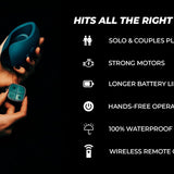 Enhanced Pulse Duo | Premium Couples Vibrator | Versatile for Solo and Partner Use – 100% Hands-Free Wearable for Him + Dual Motors for Her | Remote-Controlled, 9 Speeds, Rechargeable & Waterproof