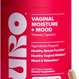 URO Vaginal Moisture & Mood – Formulated to Support Vaginal Moisture, Mood & Relaxation – with KSM-66® Ashwagandha, Ginkgo Biloba, Mucuna Pruriens, and GABA – 30 Servings
