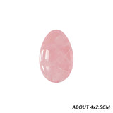 Natural Rose Quartz Yoni Egg Set for Vaginal Muscle Strengthening and Feminine Wellness Massage